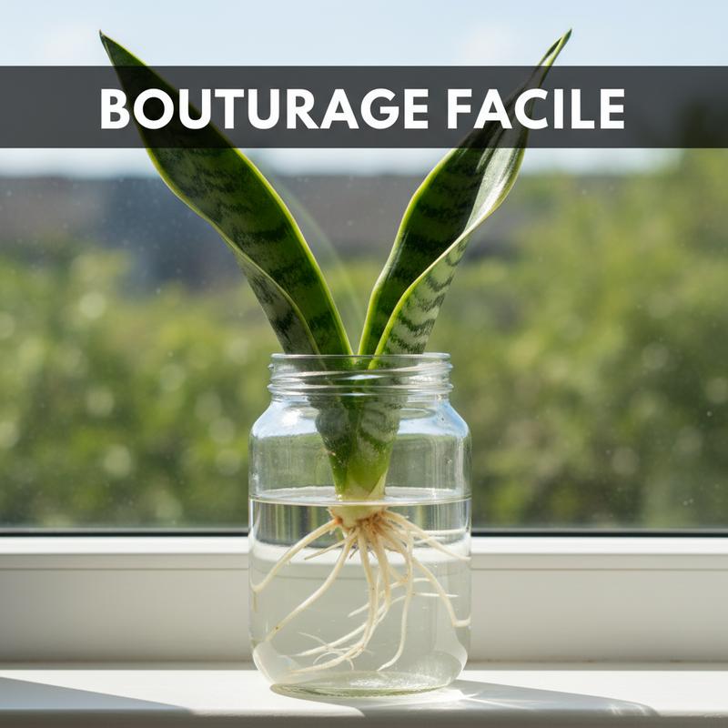 Bouturage de feuille de Sansevieria